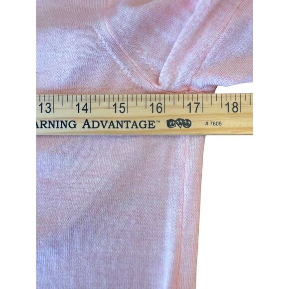 J.Crew Tippi 100% Merino Wool Sweater Pink Lace Collar Detail Size Small EUC - Picture 8 of 10